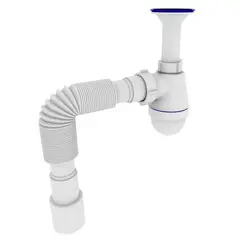 Сифон для умивальника Zerix SU-01 1 1/4"x40 з литим випуском (ZX4947) от Zerix - купить в интернет-магазине