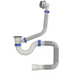 Сифон для ванни Mixxus SV-03-A 1 1/2" прямоточний з пластиковим випуском та переливом (MI8200) от MIXXUS - купить в интернет-магазине