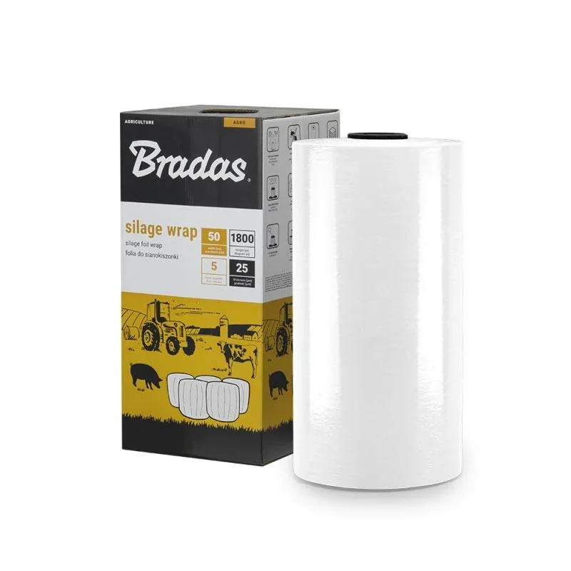 Плівка для сінажу SILAGE WRAP FOIL 0,5x1800м, БІЛА, AK-WF500X1800WH - фото 2