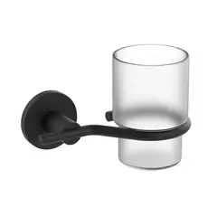 Склянка одинарна настінна Zerix Delux M1306A Black (ZX4647) от Zerix - купить в интернет-магазине