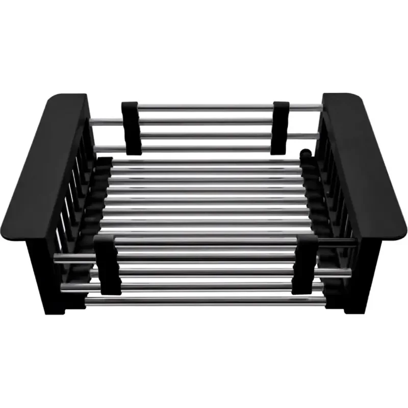 Сушилка для посуды ZERIX BAS-01.SUS BLACK из нерж. стали SUS304 (цвет черный) (ZX6104)