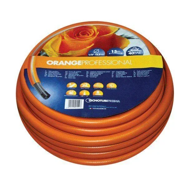 Шланг садовий Tecnotubi Orange Professional для поливу діаметр 1 дюйм, довжина 50 м (OR 1 50) - фото 2