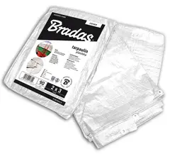 Тент посилений WHITE 90 г/м² 1,5х2м, PLW901,5/2 от Bradas - купить в интернет-магазине