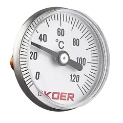 Термометр біметалевий Koer KT.673A (D=40 мм 120 град.) (KR4923) от KOER - купить в интернет-магазине