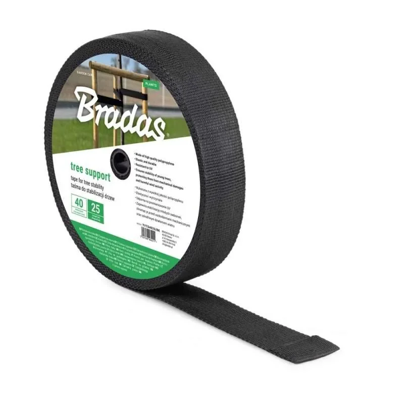 Стрічка для стабілізації дерев, TREE SUPPORT, 40 мм x 25 м, TYTS4025/BK - фото 2