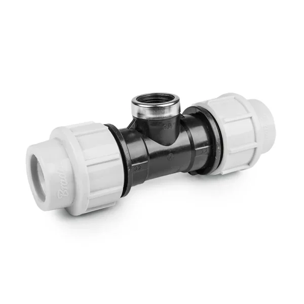 Трійник для труб PE 40 мм / РВ 5/4", PN16, DSRA16T40F54
