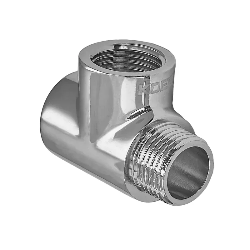 Трійник редукційний Koer KF.T06FFM.CHR - 1/2" FFМ хром (KR5622)