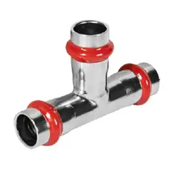 Трійник трирозтрубний KOER KQ.T22 PRESS-INOX AISI 304 22x22x22 (KR6352) от KOER - купить в интернет-магазине
