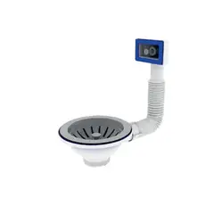 Випуск різьбовий Zerix KS-01 3 1/2" з гнучким прямокутним переливом (ZX5091) от Zerix - купить в интернет-магазине
