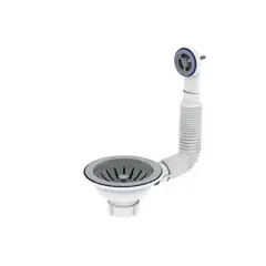 Випуск різьбовий Zerix KS-02 3 1/2" з гнучким круглим переливом (ZX5092) от Zerix - купить в интернет-магазине
