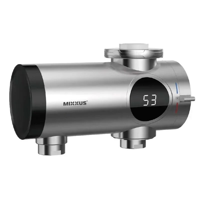 Водонагреватель 3,3 kW проточный MIXXUS Electra 770-E CHROME с индик. темп., с креплением на излив (MI6511)