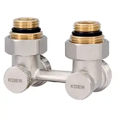 Вузол нижнього підключення радіатора 3/4'' кутовий (комплект) Koer KR.1132 (KR2816) от KOER - купить в интернет-магазине