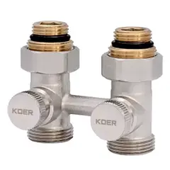 Вузол нижнього підключення радіатора прямий 3/4'' (комплект) Koer KR.1131 (KR2815) от KOER - купить в интернет-магазине