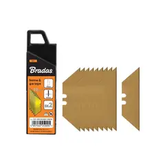 Запасні трапецієподібні леза 19 мм GOLD, коробка, 10 шт., DIY-KN1902BG/10BOX от Bradas - купить в интернет-магазине