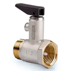 Запобіжний клапан для бойлера Koer KR.1046.K — 1/2” 6BAR (з ручкою) (KR4764) от KOER - купить в интернет-магазине