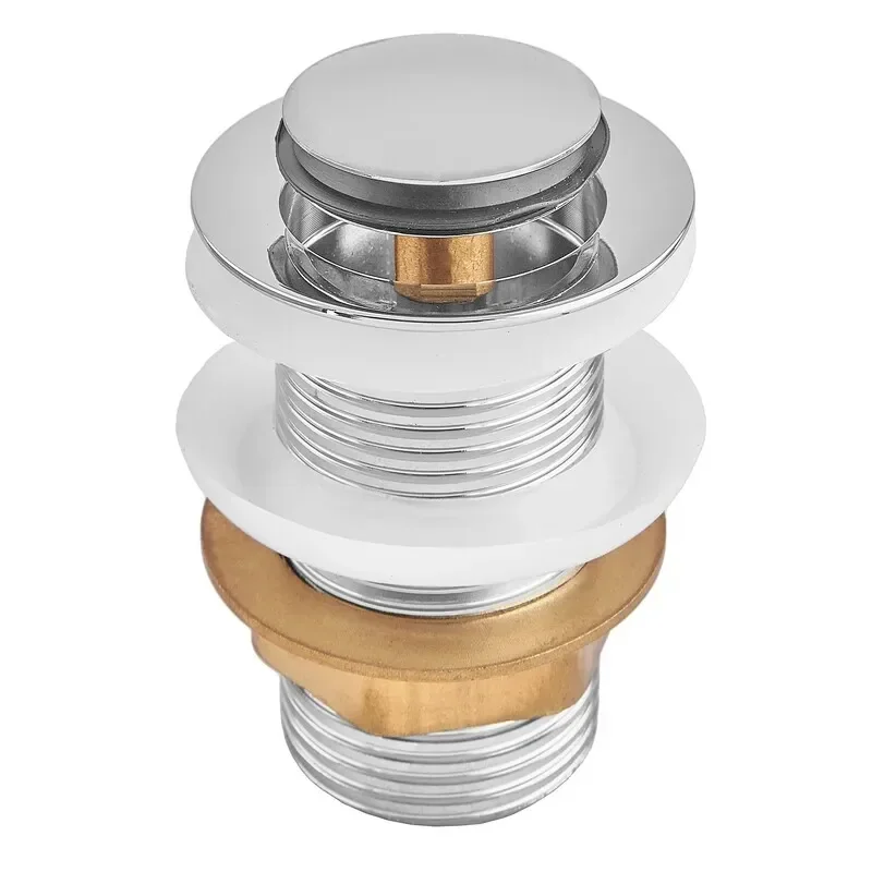 Донний клапан для раковини Zerix BV-06 1 1/4''  без переливу автоматичний СLICK-СLACK (Колір хром)