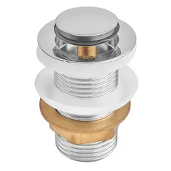 Донний клапан для раковини Zerix BV-06 1 1/4''  без переливу автоматичний СLICK-СLACK (Колір хром) от Zerix - купить в интернет-магазине