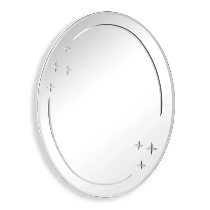 Дзеркало настінне Zerix FUSION MOZ03-55x70 овальне з декором (ZX5632) - фото 2