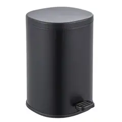 Відро для сміття з плавним закриттям овальне Zerix Prime-TC0105 Black 5л колір чорний (ZX5902) от Zerix - купить в интернет-магазине