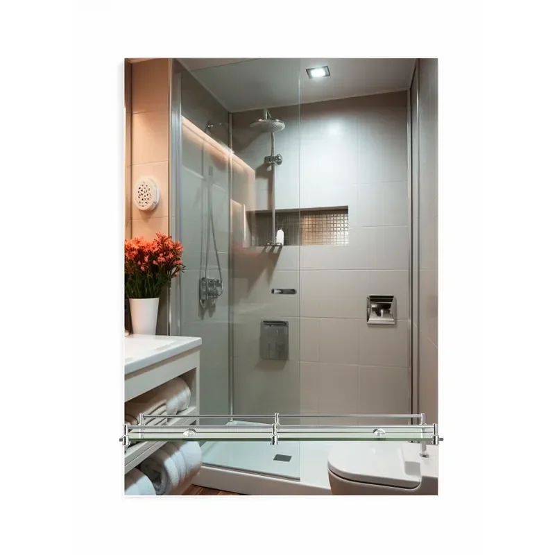 Дзеркало настінне Zerix SANSA MRZ05-50x70x10 прямокутне з полицею (ZX5627) - фото 2