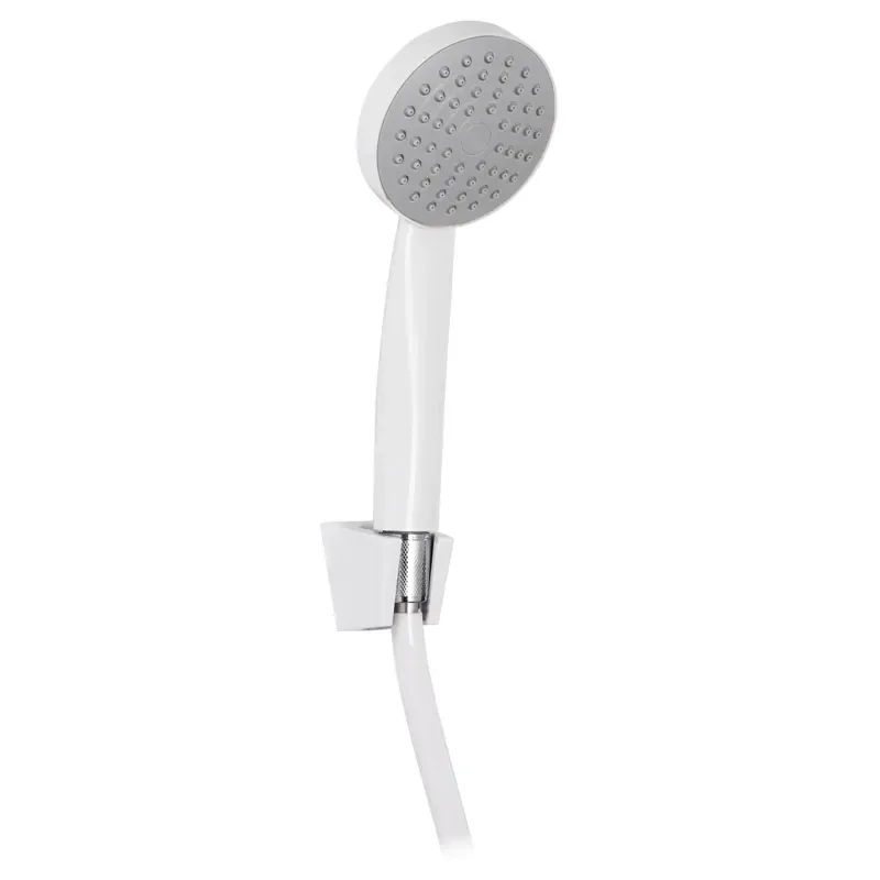 Душовий набір (шланг, лійка, кронштейн) білий Zerix SHOWER SET-02W (ZX3096) - фото 2
