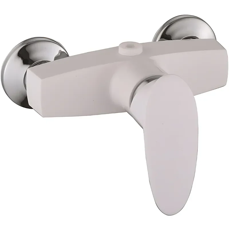 Змішувач для душу Plamix Cezar-003 White (без шланга, лійки та кронштейна) (PM0733)