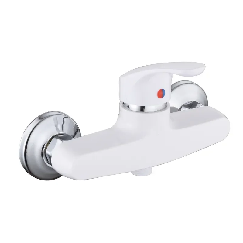 Змішувач для душу Plamix Fidel-003 SET White (зі шлангом, лійкою та кронштейном) (PM0730)