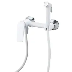 Змішувач для гігієнічного душу Plamix Lucas-222 SET White (зі шлангом і лійкою) (Квіт білий) (PM6104) от PLAMIX - купить в интернет-магазине