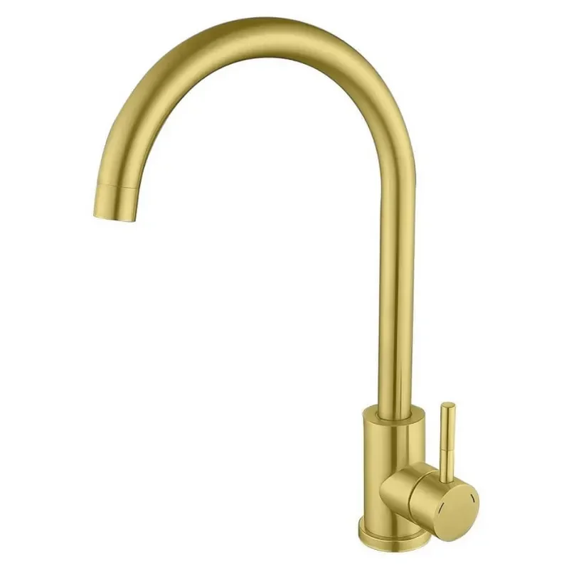 Змішувач для кухні Mixxus SUS-011 Brushed Gold з неірж.сталі SUS304 (Кольор матове золото) (MI8435)