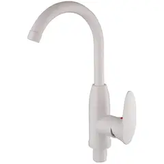 Змішувач для кухні Plamix Cezar-011-B White (без підведення) (PM0737) от PLAMIX - купить в интернет-магазине